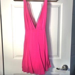 🌈 NWOT Hot pink mini dress